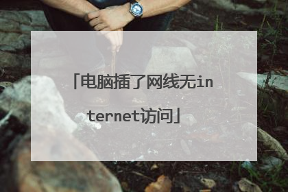 电脑插了网线无internet访问