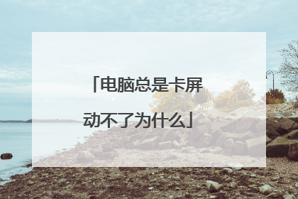 电脑总是卡屏动不了为什么