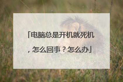 电脑总是开机就死机，怎么回事？怎么办