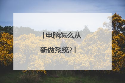 电脑怎么从新做系统?