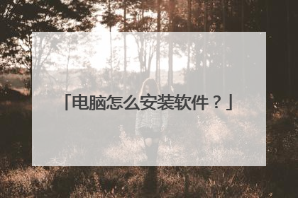 电脑怎么安装软件?