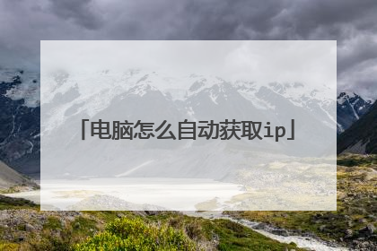 电脑怎么自动获取ip