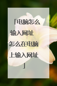 电脑怎么输入网址 怎么在电脑上输入网址