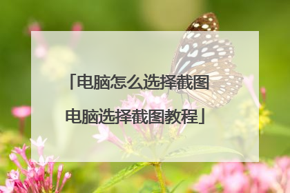 电脑怎么选择截图 电脑选择截图教程