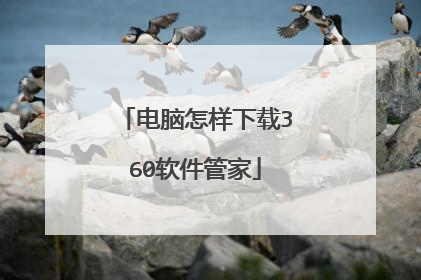 电脑怎样下载360软件管家