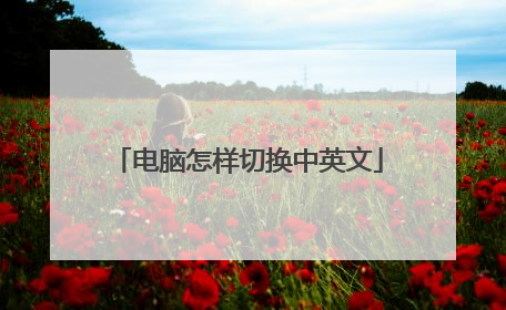 电脑怎样切换中英文