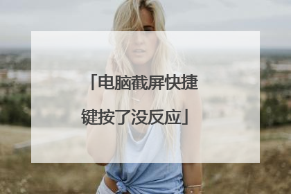 电脑截屏快捷键按了没反应