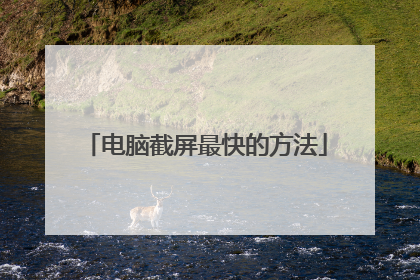 电脑截屏最快的方法