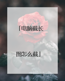 电脑截长图怎么截