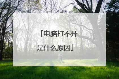 电脑打不开是什么原因