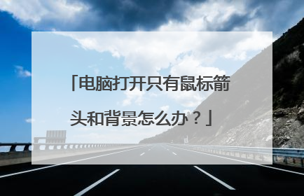 电脑打开只有鼠标箭头和背景怎么办？