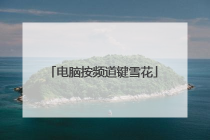 电脑按频道键雪花