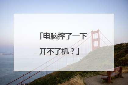 电脑摔了一下开不了机?
