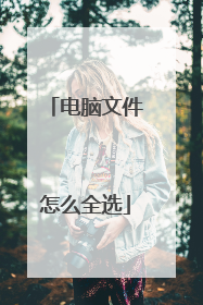 电脑文件怎么全选