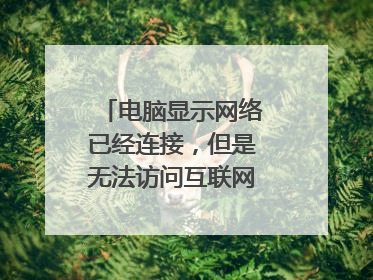 电脑显示网络已经连接，但是无法访问互联网该怎么解决？