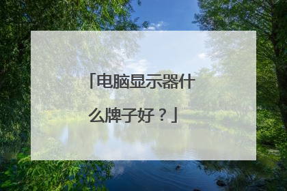 电脑显示器什么牌子好？