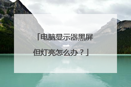 电脑显示器黑屏但灯亮怎么办?