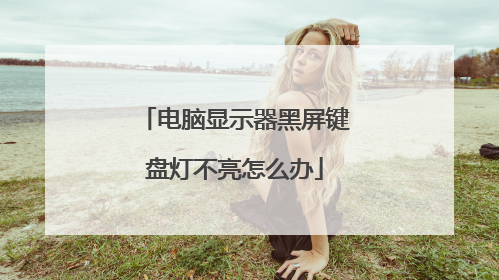 电脑显示器黑屏键盘灯不亮怎么办