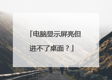 电脑显示屏亮但进不了桌面？
