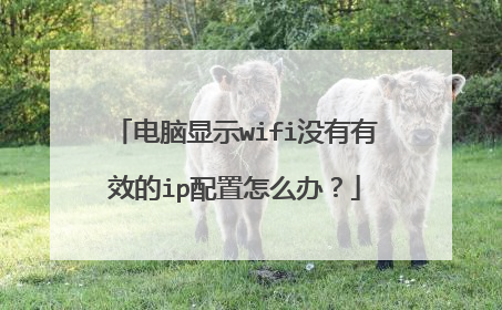 电脑显示wifi没有有效的ip配置怎么办？