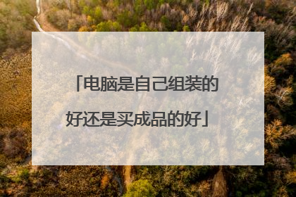 电脑是自己组装的好还是买成品的好