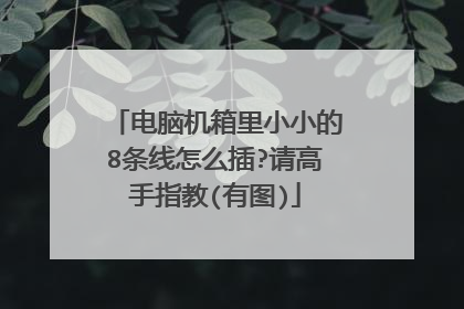 电脑机箱里小小的8条线怎么插?请高手指教(有图)
