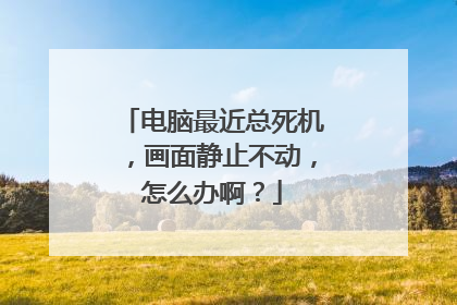 电脑最近总死机,画面静止不动,怎么办啊?