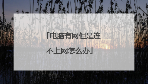 电脑有网但是连不上网怎么办