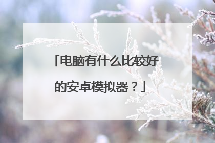 电脑有什么比较好的安卓模拟器？