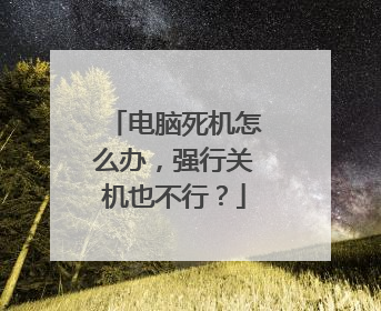 电脑死机怎么办,强行关机也不行?