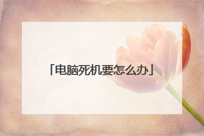 电脑死机要怎么办