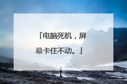 电脑死机,屏幕卡住不动。