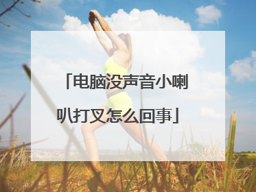 电脑没声音小喇叭打叉怎么回事