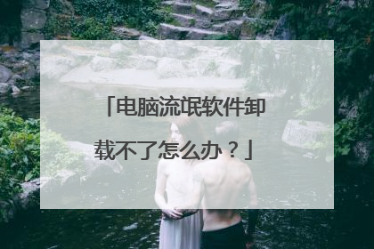 电脑流氓软件卸载不了怎么办?