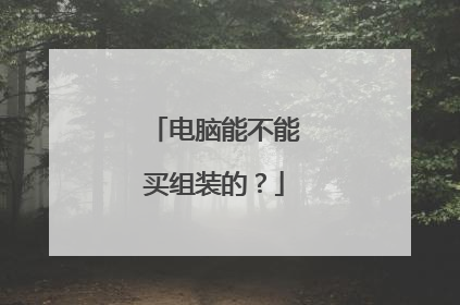 电脑能不能买组装的?