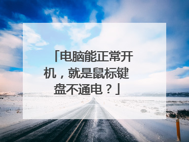 电脑能正常开机,就是鼠标键盘不通电?