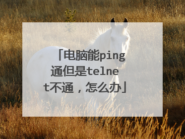 电脑能ping通但是telnet不通，怎么办