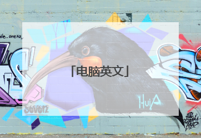 电脑英文
