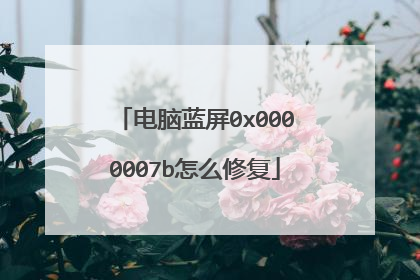 电脑蓝屏0x0000007b怎么修复