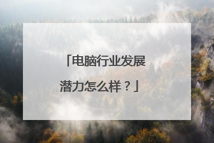 电脑行业发展潜力怎么样?