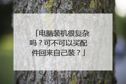 电脑装机很复杂吗？可不可以买配件回来自己装？