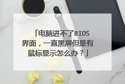 电脑进不了BIOS界面,一直黑屏但是有鼠标显示怎么办?