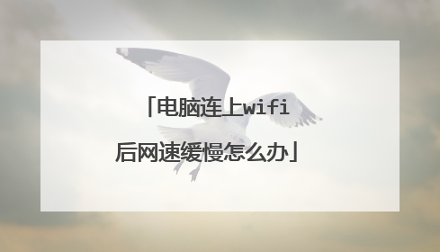 电脑连上wifi后网速缓慢怎么办