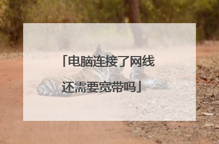 电脑连接了网线还需要宽带吗