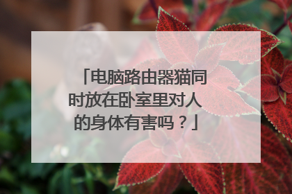 电脑路由器猫同时放在卧室里对人的身体有害吗?