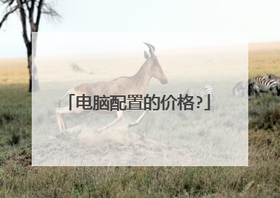 电脑配置的价格?