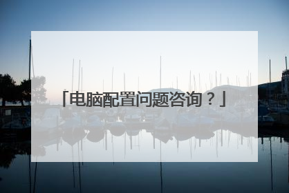 电脑配置问题咨询?