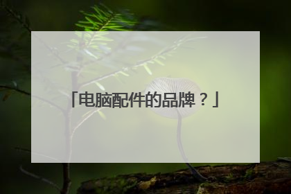 电脑配件的品牌?