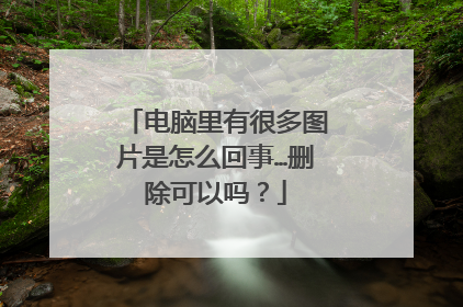 电脑里有很多图片是怎么回事…删除可以吗？