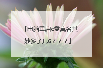 电脑重启c盘莫名其妙多了几G???